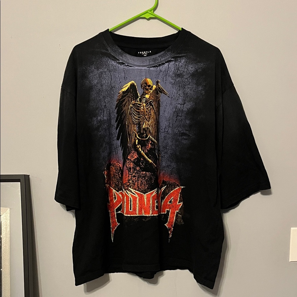 YoungLA Black and Red Graphic Tee
